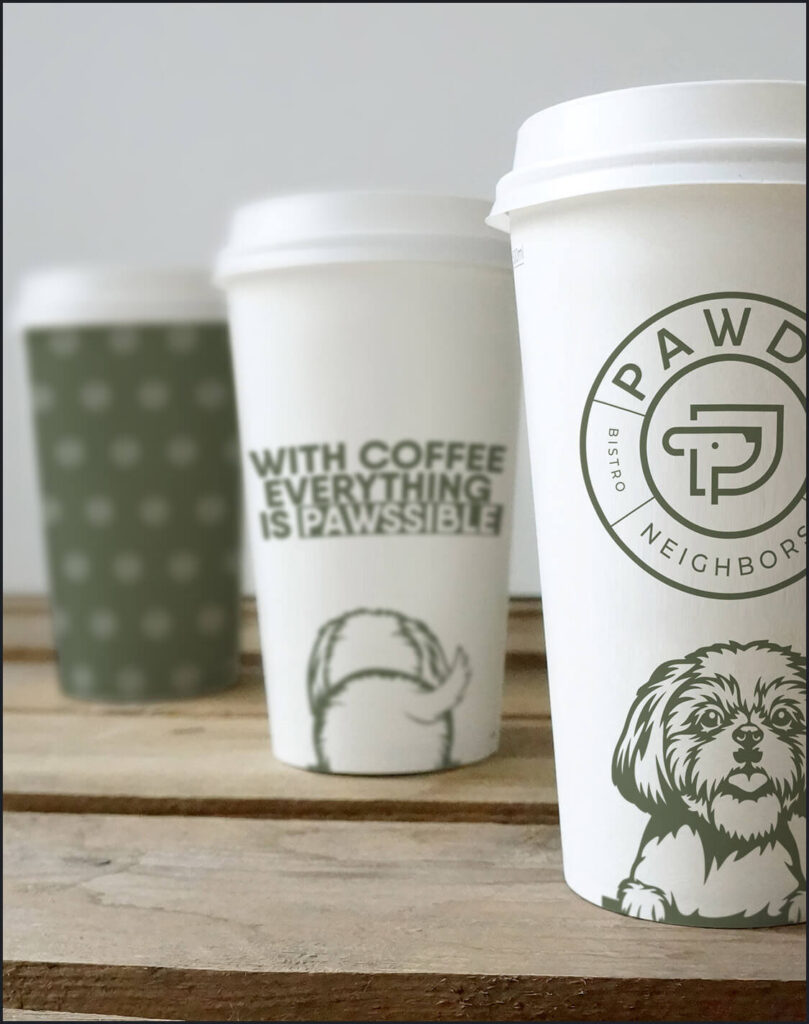 Pet Spa Bistro Branding Pawdy Neighbors