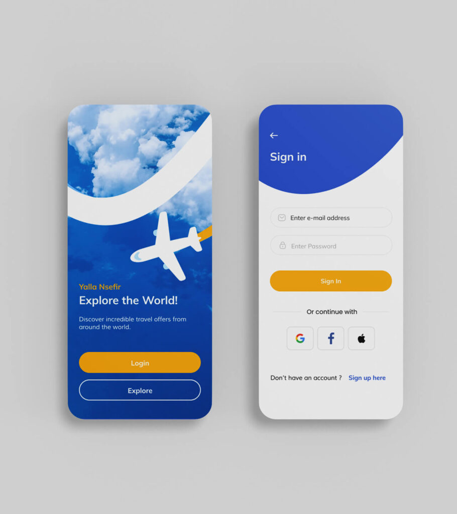 Travel App UI