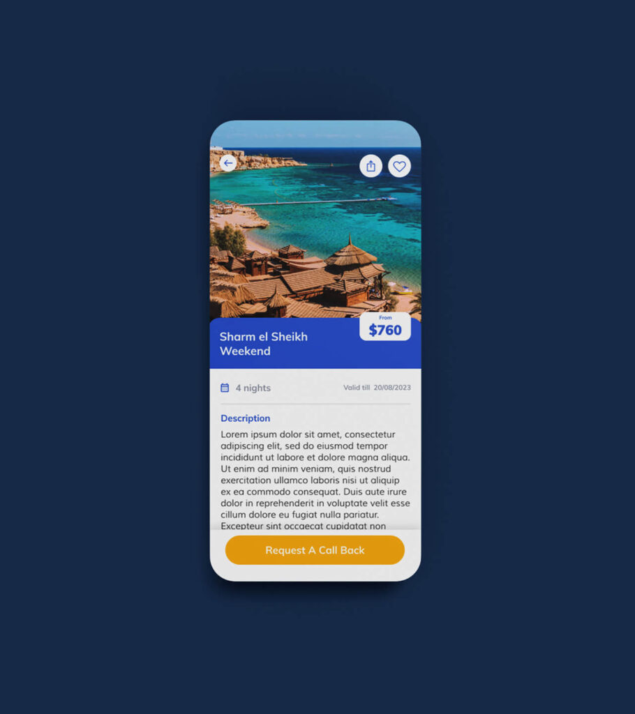 Travel App UI